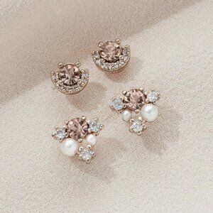 NWT Olive + Piper Blush Monroe Stud Set